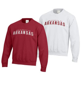 Gear For Sports University of  ARKANSAS Big Cotton 3D Tumbled Crew