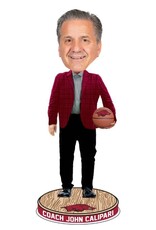 Bobblehead Hall Of Fame Razorback Basketball Coach John Calipari Bobblehead in a checkered, cardinal red blazer