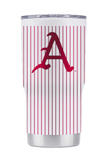 Gametime Sidekicks Razorback 20OZ Pinstripe with the A Tumbler