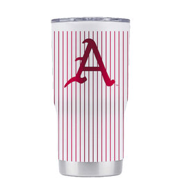 Gametime Sidekicks Razorback 20OZ Pinstripe with the A Tumbler