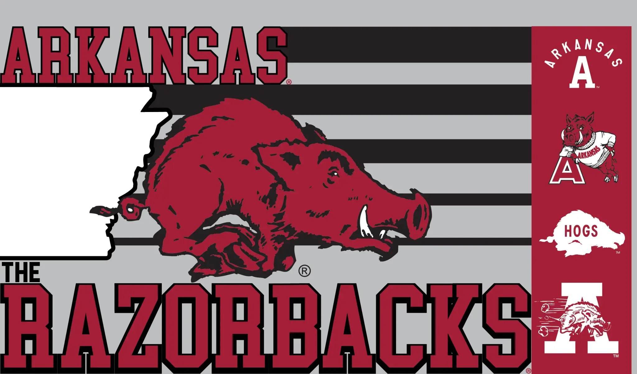 Gametime Sidekicks Razorback 20oz College Vault Tumbler