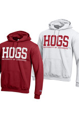 Champion Razorback Powerblend HOGS Contrasting  Versa Twill Hood