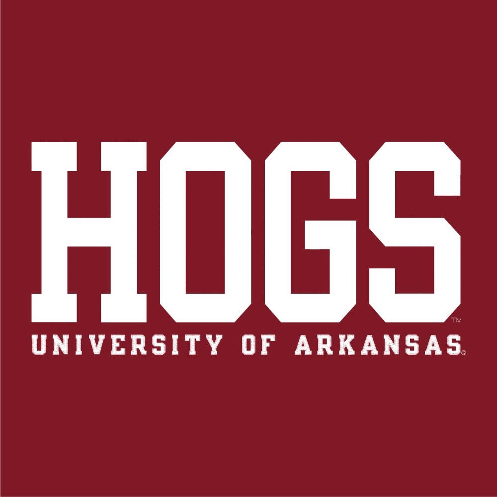 Champion Razorback Powerblend HOGS Contrasting  Versa Twill Crew