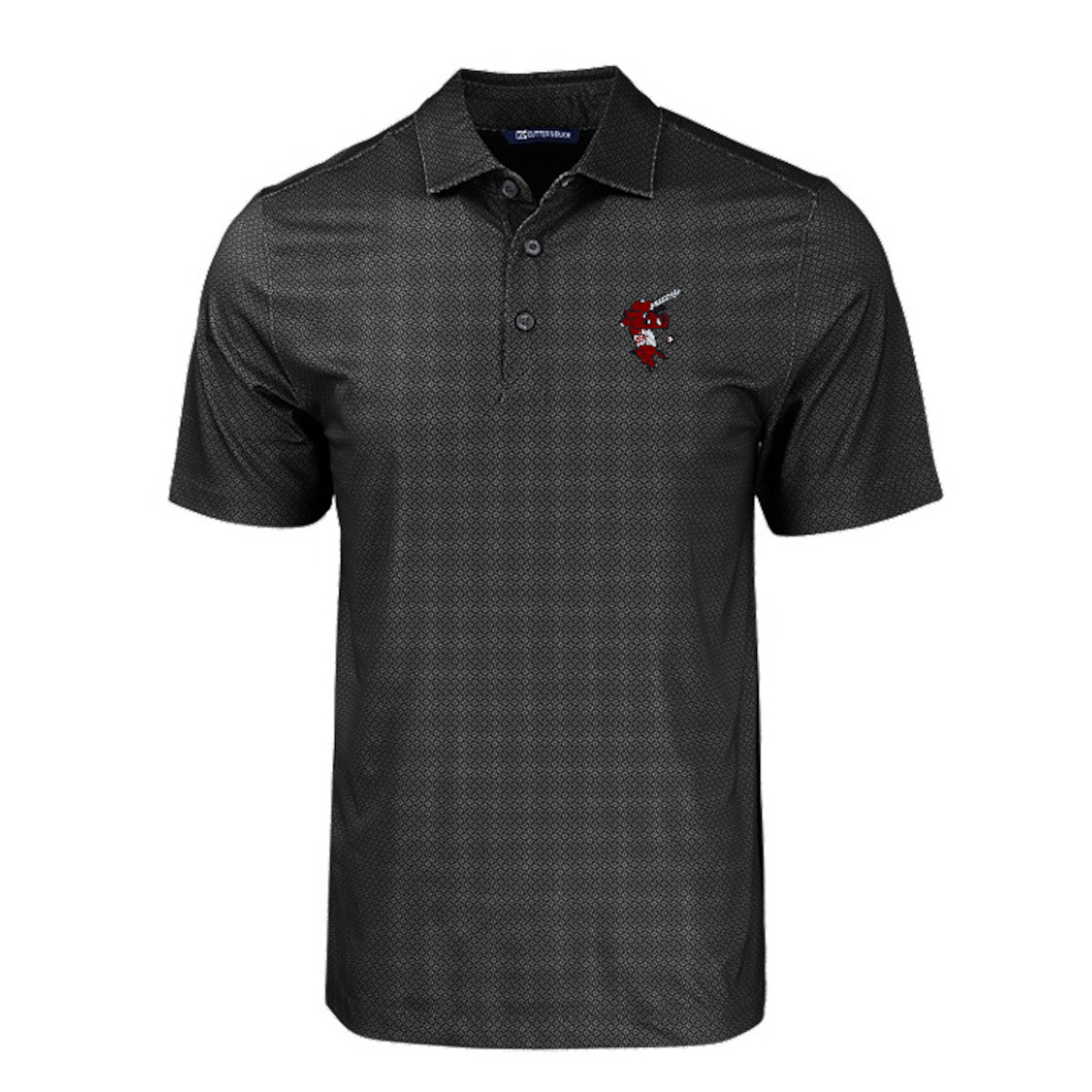 Cutter & Buck Razorback Ribby Pike Eco Tonal Geo Print Polo