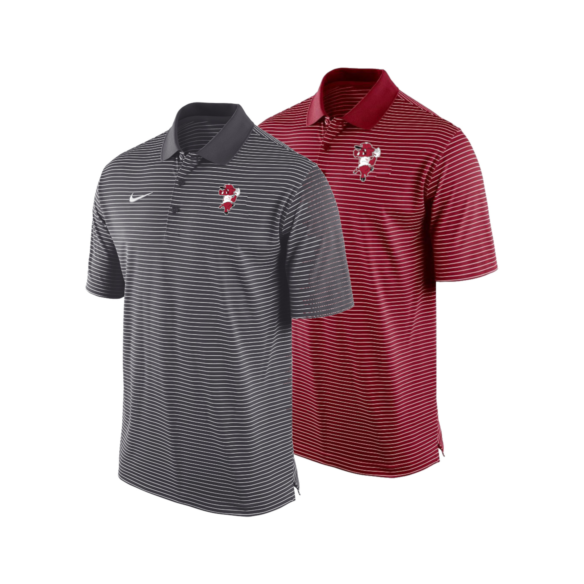 Razorback Ribby Stadium Stripe Polo By Nike