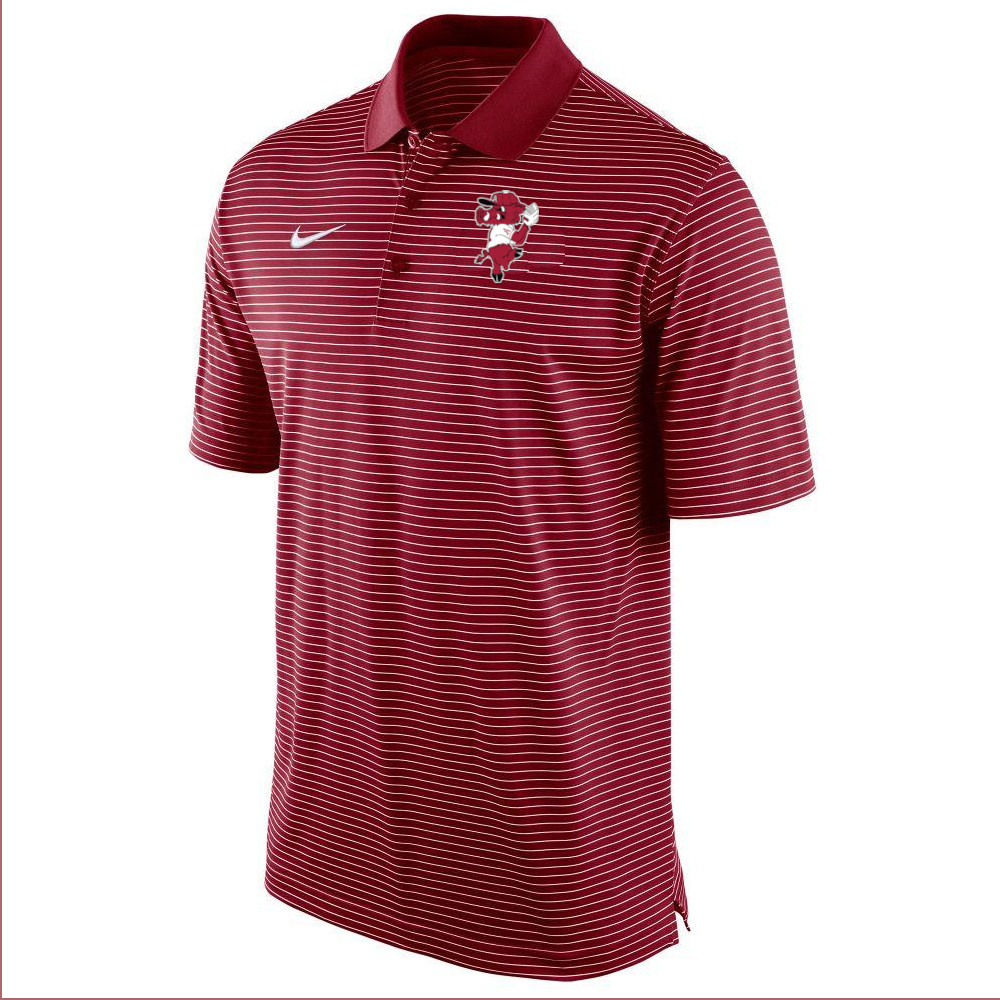 Razorback Ribby Stadium Stripe Polo By Nike