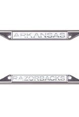Wincraft Razorback Inlaid Metal White License Frame