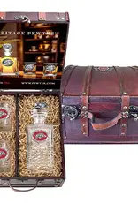 Heritage Pewter Razorback Heritage 25 Oz Decanter With 3D Stopper and 2 DOF Gift Set in Chest