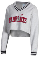 Champion Womens Tailgate Her Reverse Weave Cropped V-Neck