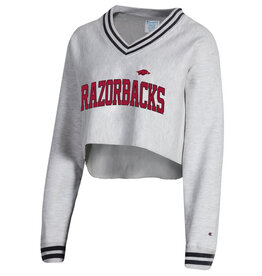 Champion Womens Tailgate Her Reverse Weave Cropped V-Neck
