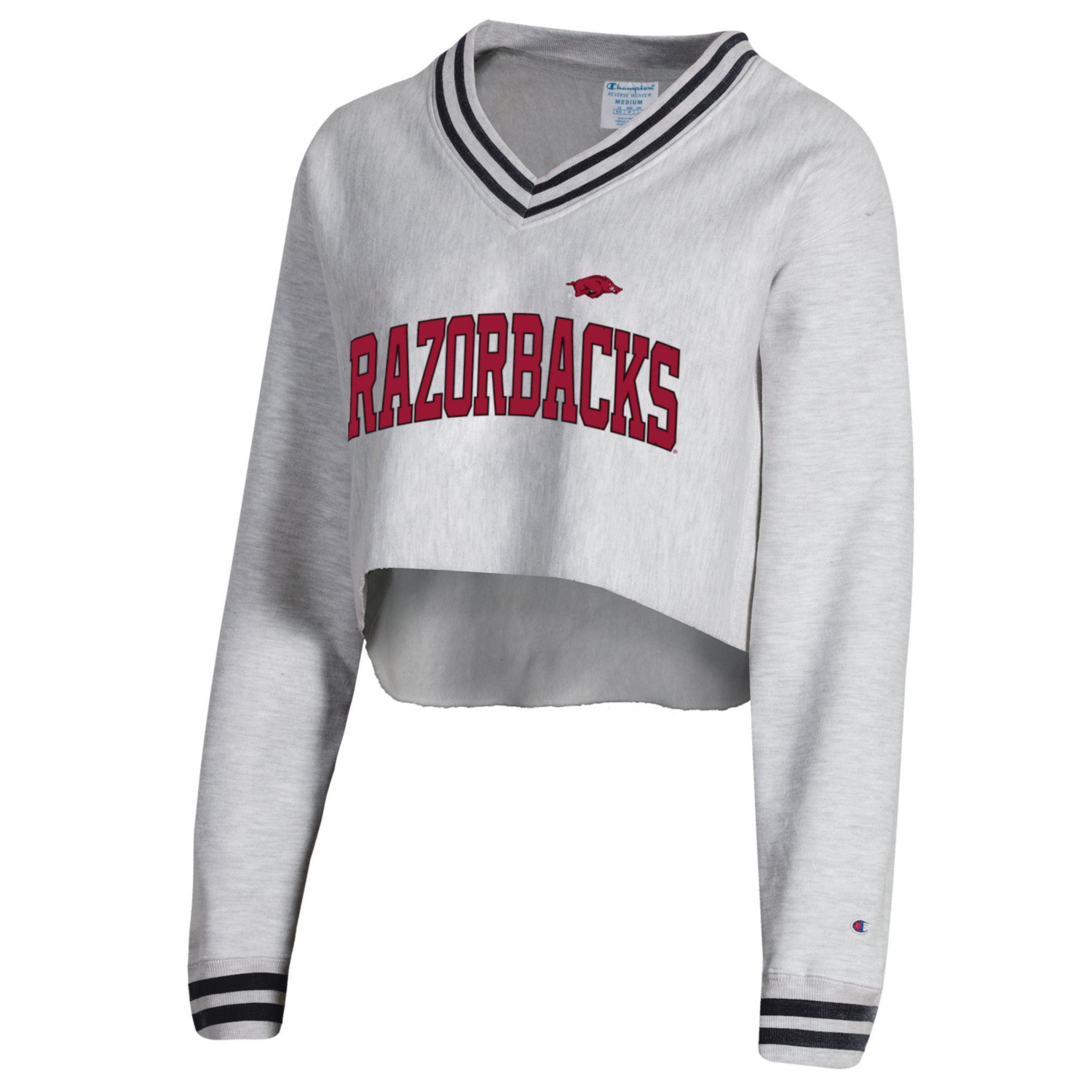 Champion Womens Tailgate Her Reverse Weave Cropped V-Neck