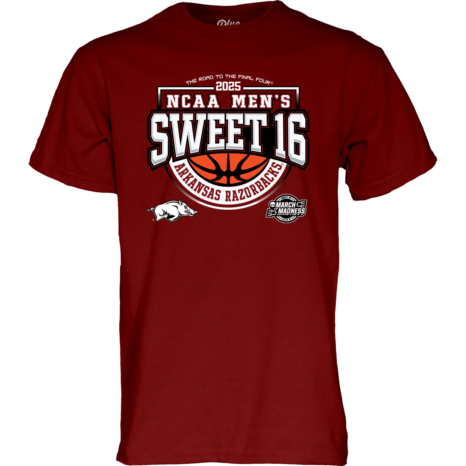 Blue 84 Razorback Basketball 2025 NCAA Sweet 16 SST