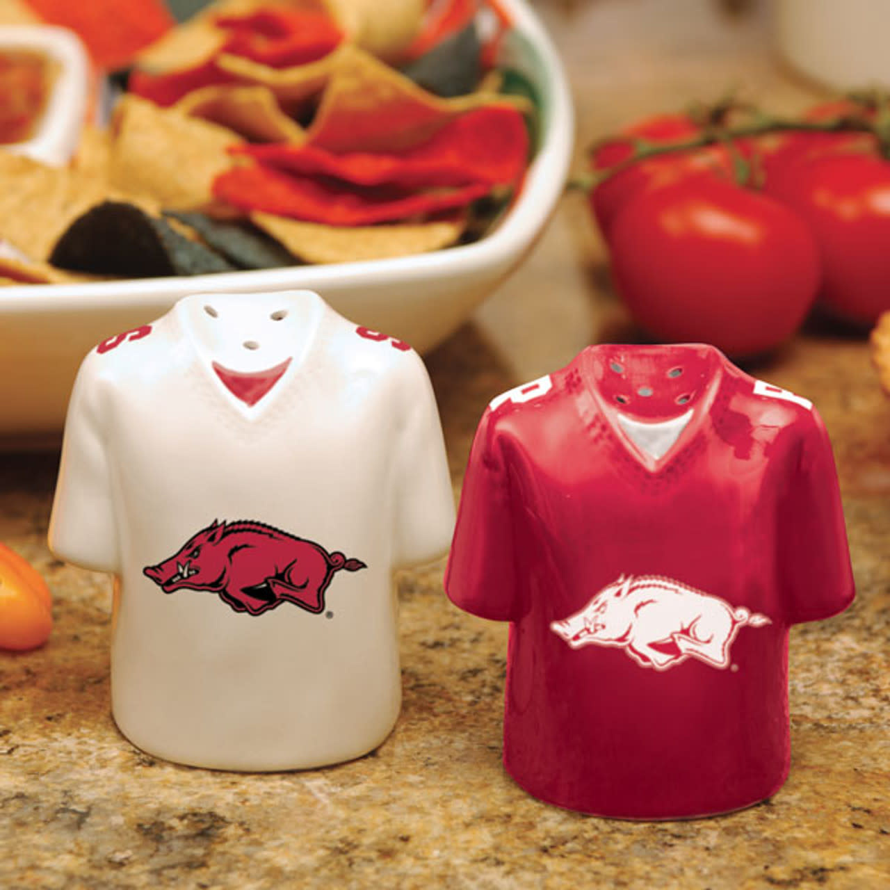 Razorback Jersey Ceramic Salt and Pepper Set
