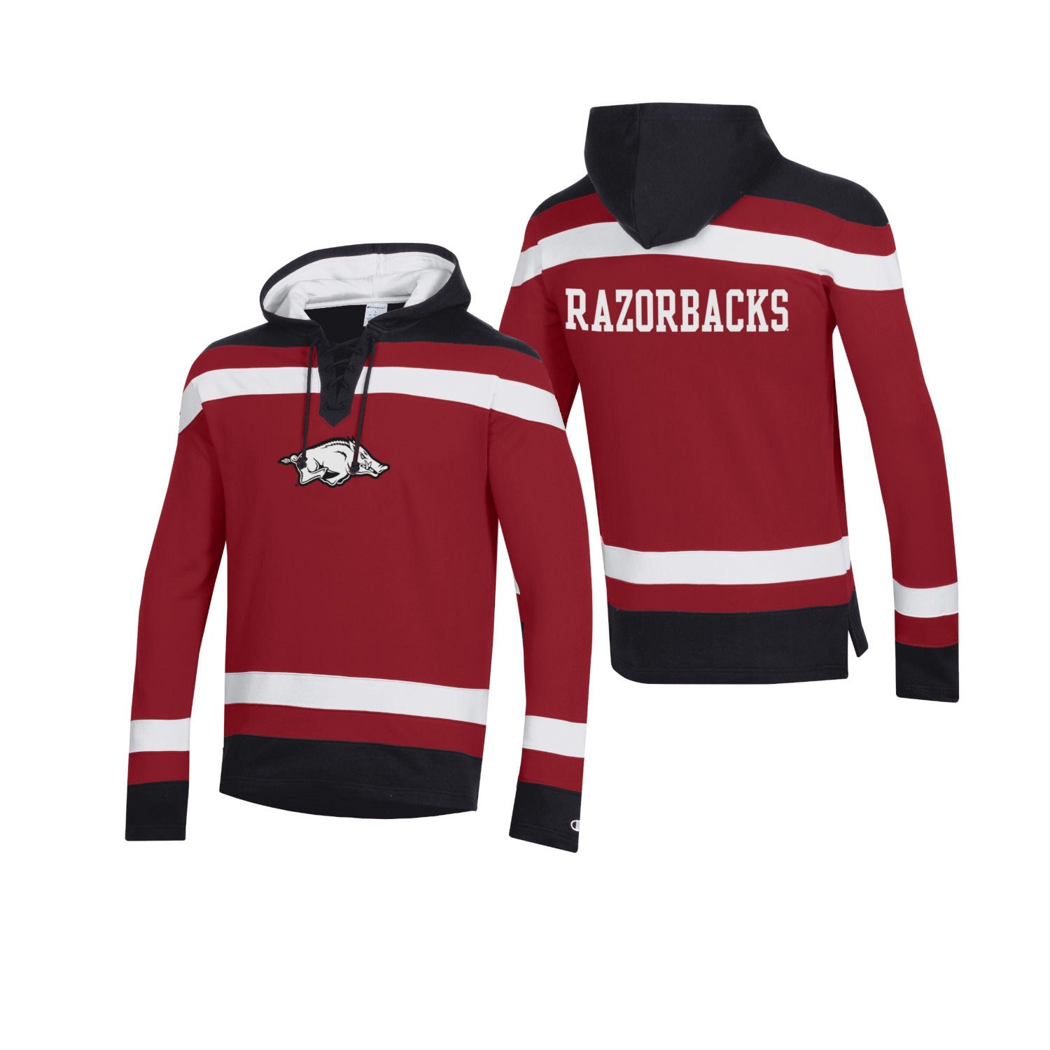 Champion 2023 Men's Superfan Big Stripe Hockey Hood By CHAMPION