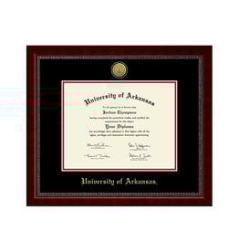 Church Hill University Of Arkansas Gold Engraved Medallion Diploma Frame