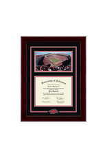 Church Hill University Of Arkansas Campus Scene Spirit Medallion Diploma Frame