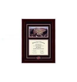 Church Hill University Of Arkansas Campus Scene Spirit Medallion Diploma Frame