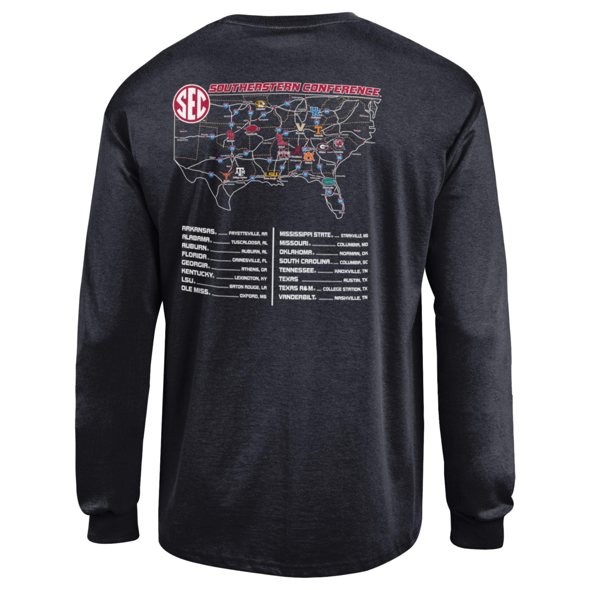 Champion Razorback SEC Conference Re-Alignment Map LST