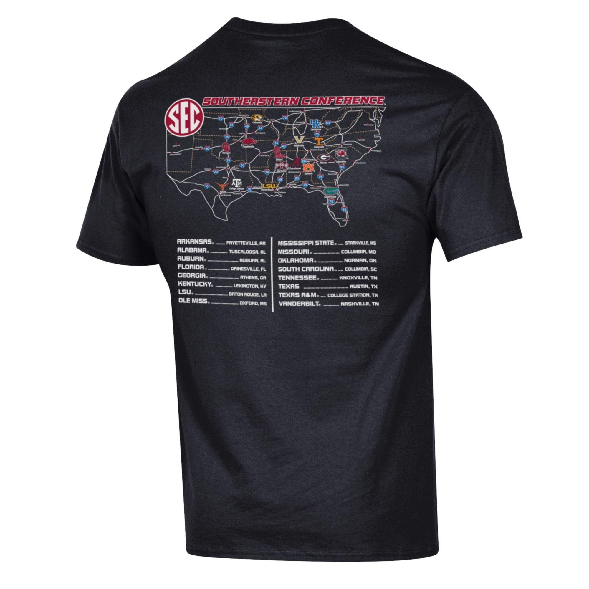 Champion Razorback SEC Conference Realignment Map SST
