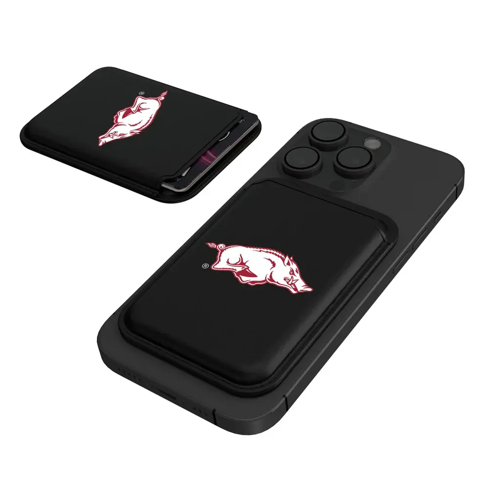 Keyscaper Razorback Insignia Black Magnetic Credit Card Phone Wallet