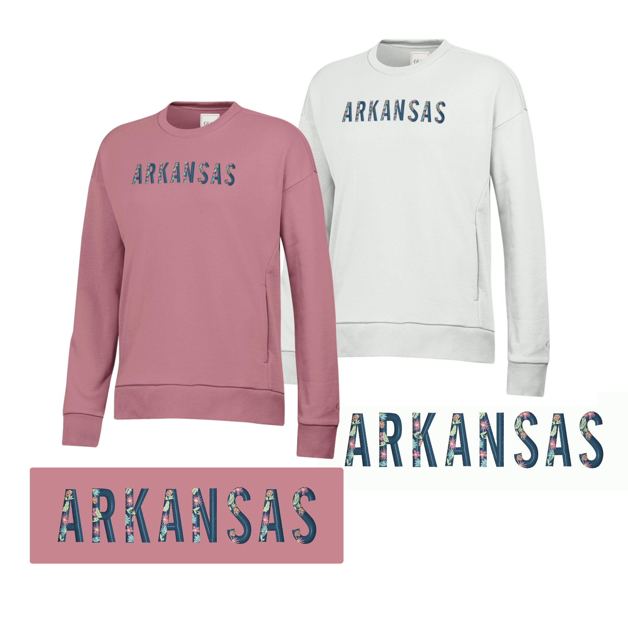 Gear For Sports Razorback Women's Big Cotton Everlee Crew