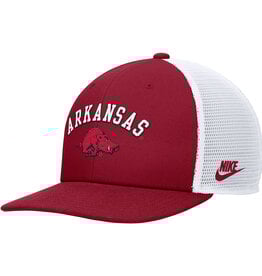Razorback NIKE Pro Flat Bill Vintage Hog Mesh Back 25