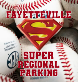 Sooieville Outfiters 2025 Razorback NCAA Baseball Fayetteville SUPER REGIONAL Parking