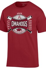 Champion Razorback 2025 OMAHOGS Crossed Bats Years