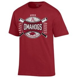 Champion Razorback 2025 OMAHOGS Crossed Bats Years
