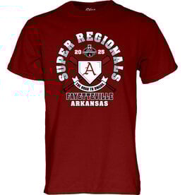 Blue 84 Razorback 2025 Fayetteville NCAA Baseball Super Regional Burn Back SST