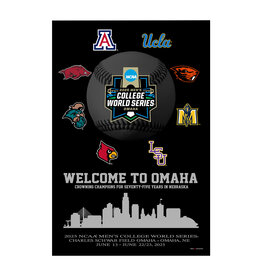 Pro Graphs Official 2025 Men's College World Series 24" X 36" Poster
