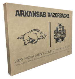 Pro Graphs Razorback 2025 Men's CWS 18" X 12" Gallery Wrapped Canvas