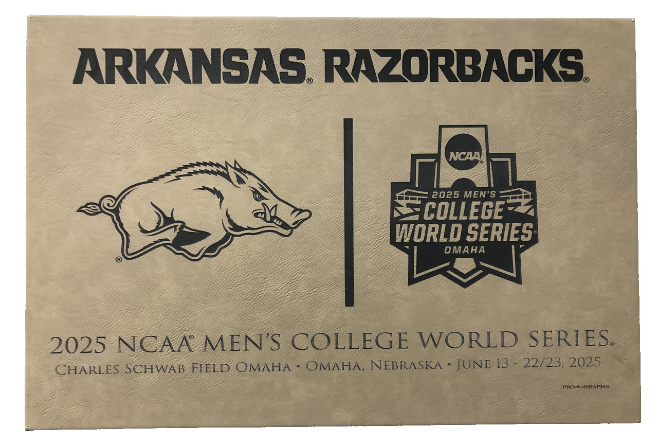 Pro Graphs Razorback 2025 Men's CWS 18" X 12" Gallery Wrapped Canvas