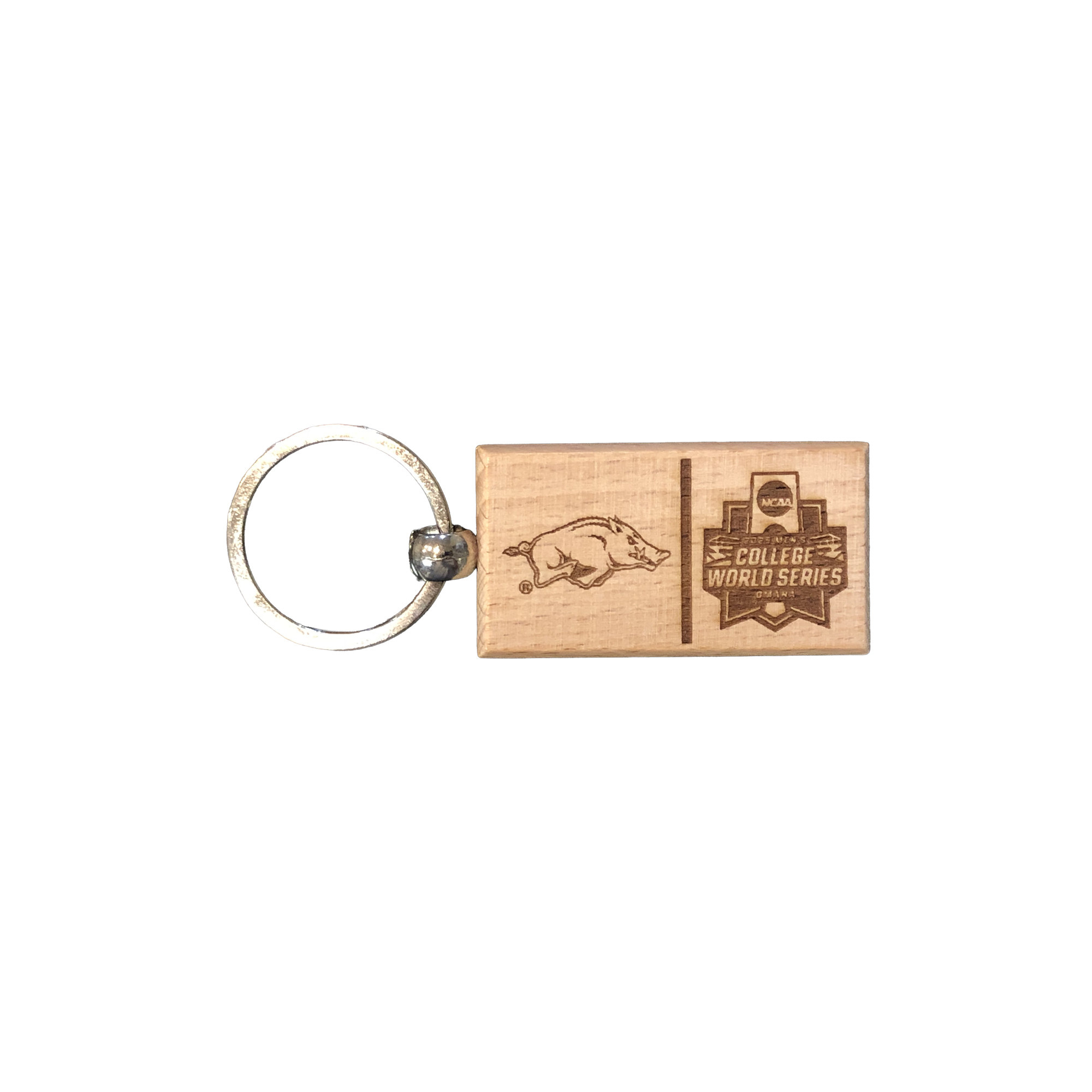 Pro Graphs Razorback 2025 Men's CWS Wooden Keychain