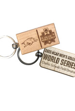 Pro Graphs Razorback 2025 Men's CWS Wooden Keychain