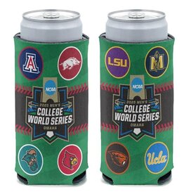 Wincraft Razorback 2025 CWS 8 Team 12 OZ Slim Can Cooler