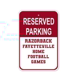 Sooieville Outfiters 2025 Razorback Football Home Game Reserved Parking
