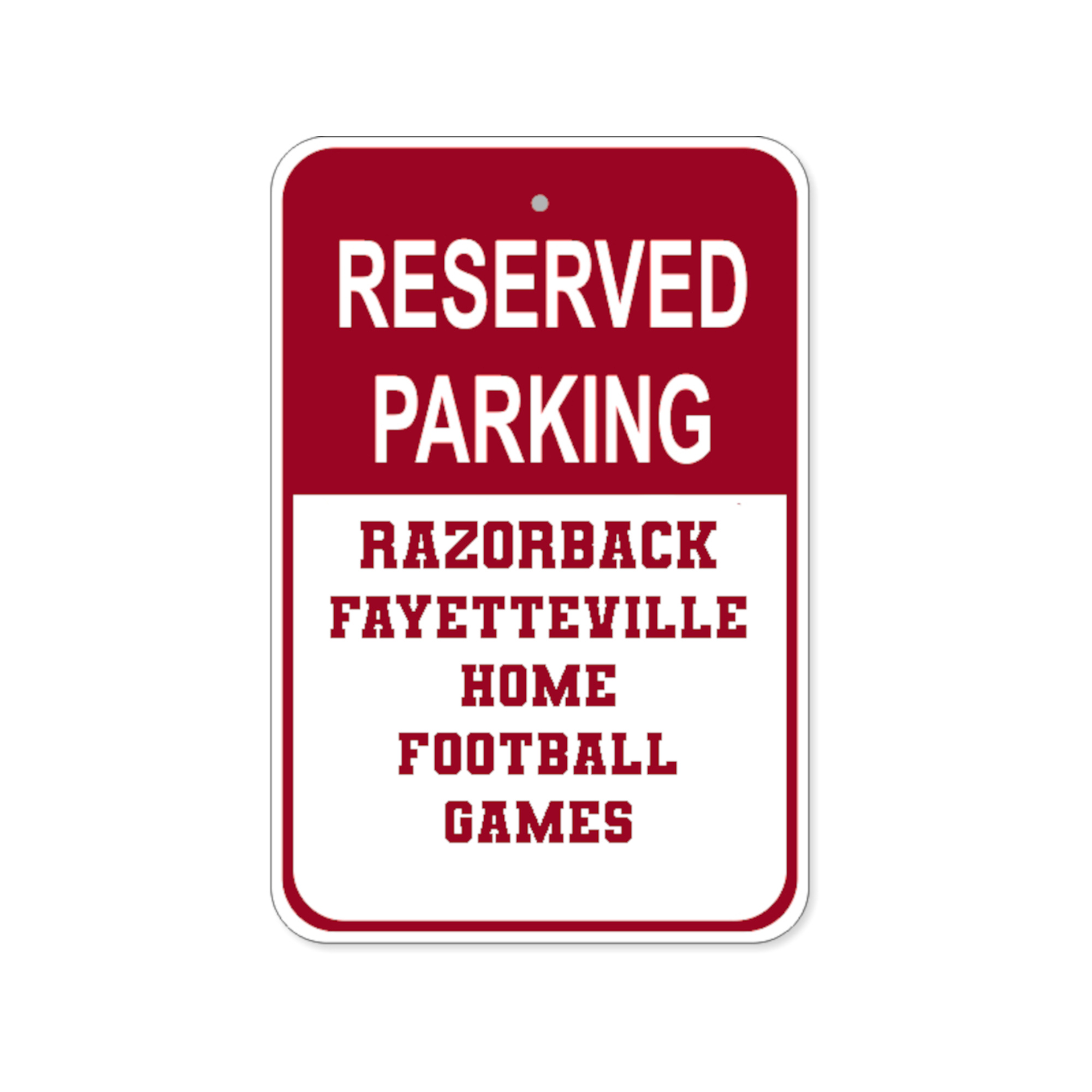 Sooieville Outfiters 2025 Razorback Football Home Game Reserved Parking
