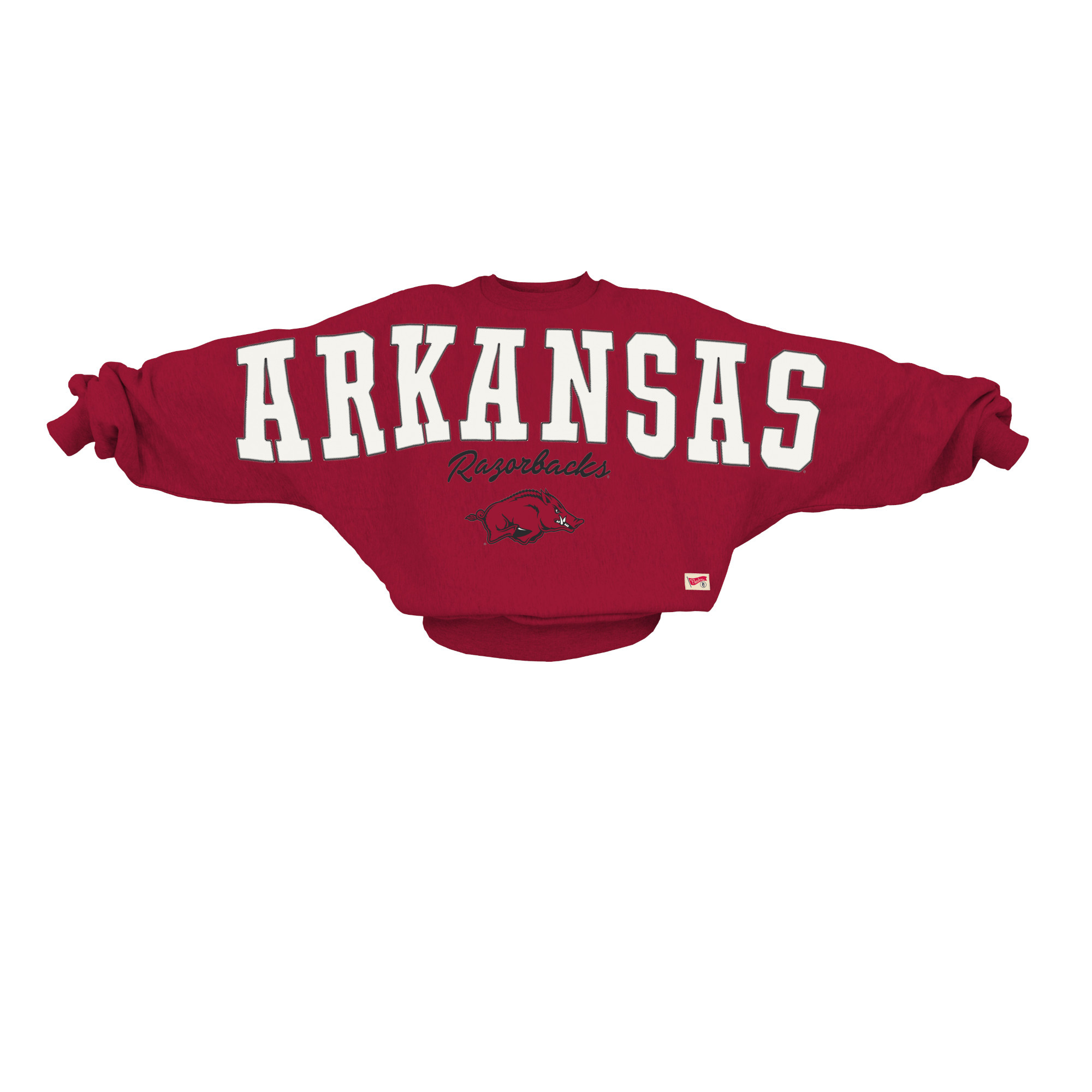 Pressbox Razorback Womens 2025 FLANNIGAN Oversized Fleece