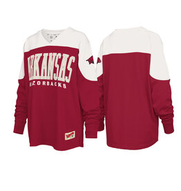 Pressbox Razorback 2025 Southlawn Victory Vee Neck Oversized Heavy Jersey