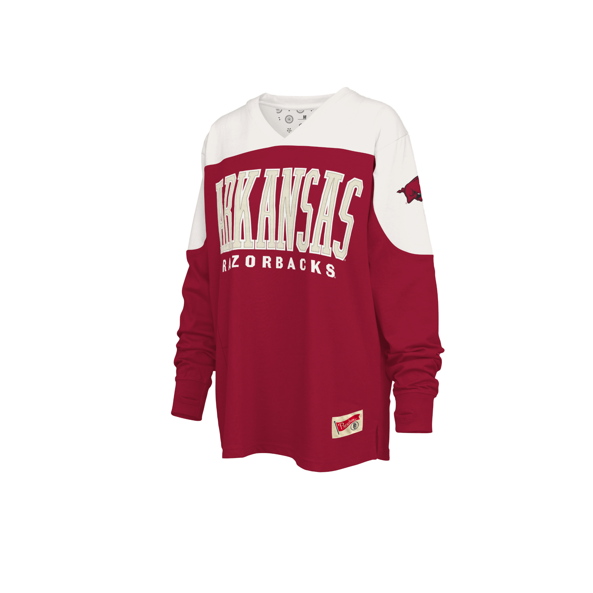 Pressbox Razorback Southlawn Victory Vee Neck OS Heavy Jersey 25