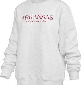 Pressbox 2025 Champange Brandberg Crew Chunky Weave Fleece
