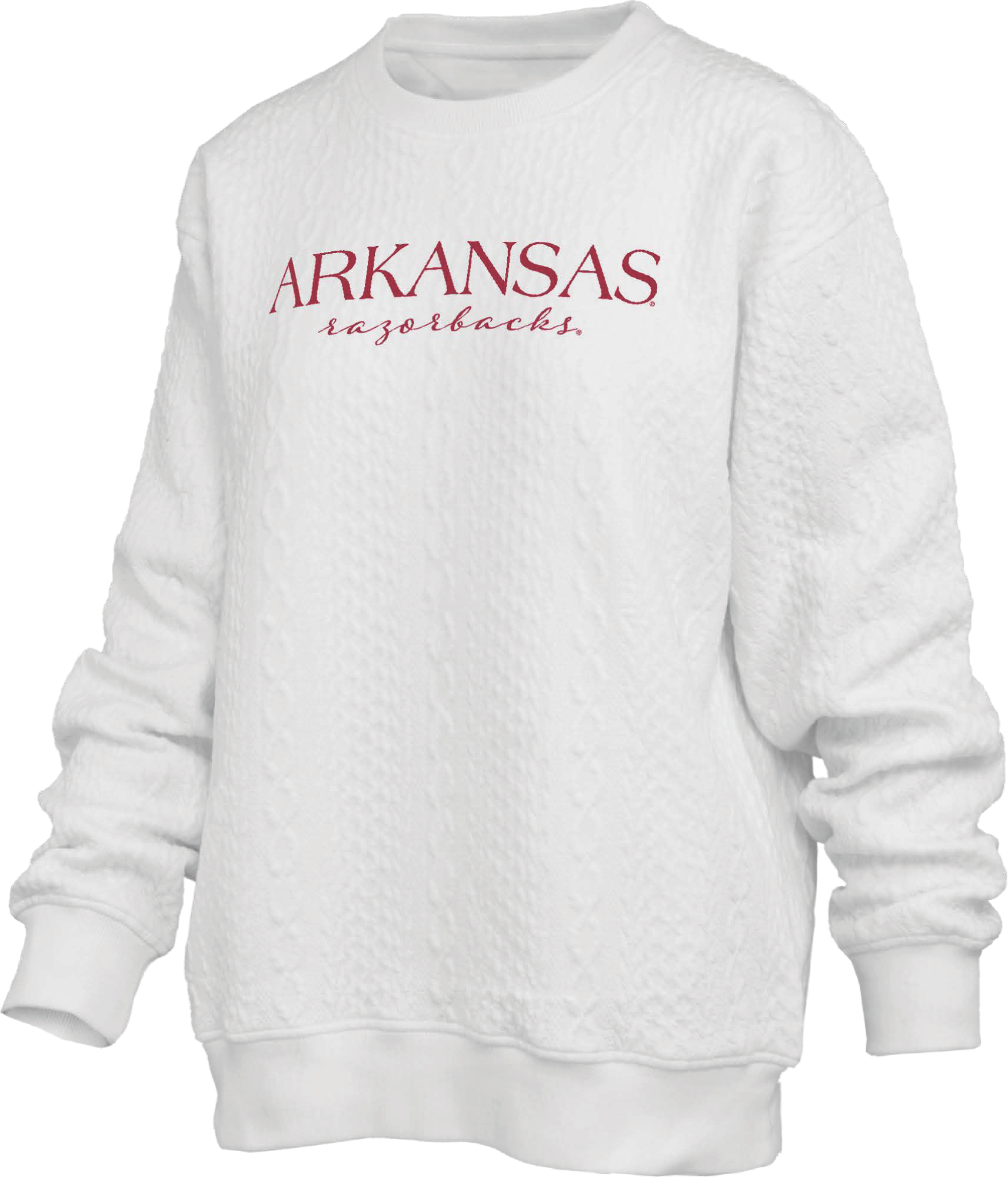 Pressbox 2025 Champange Brandberg Crew Chunky Weave Fleece