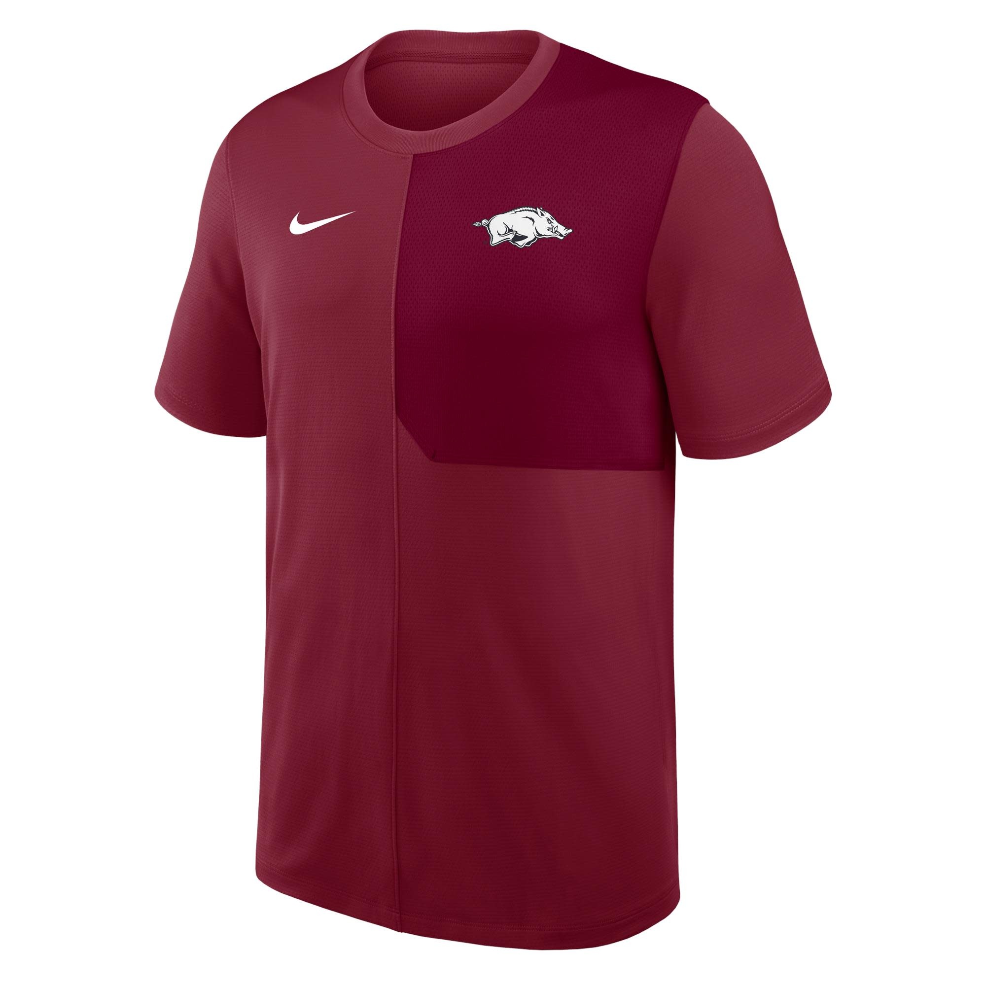 Razorback NIKE Coaches Top UV Dri Fit Short Sleeve