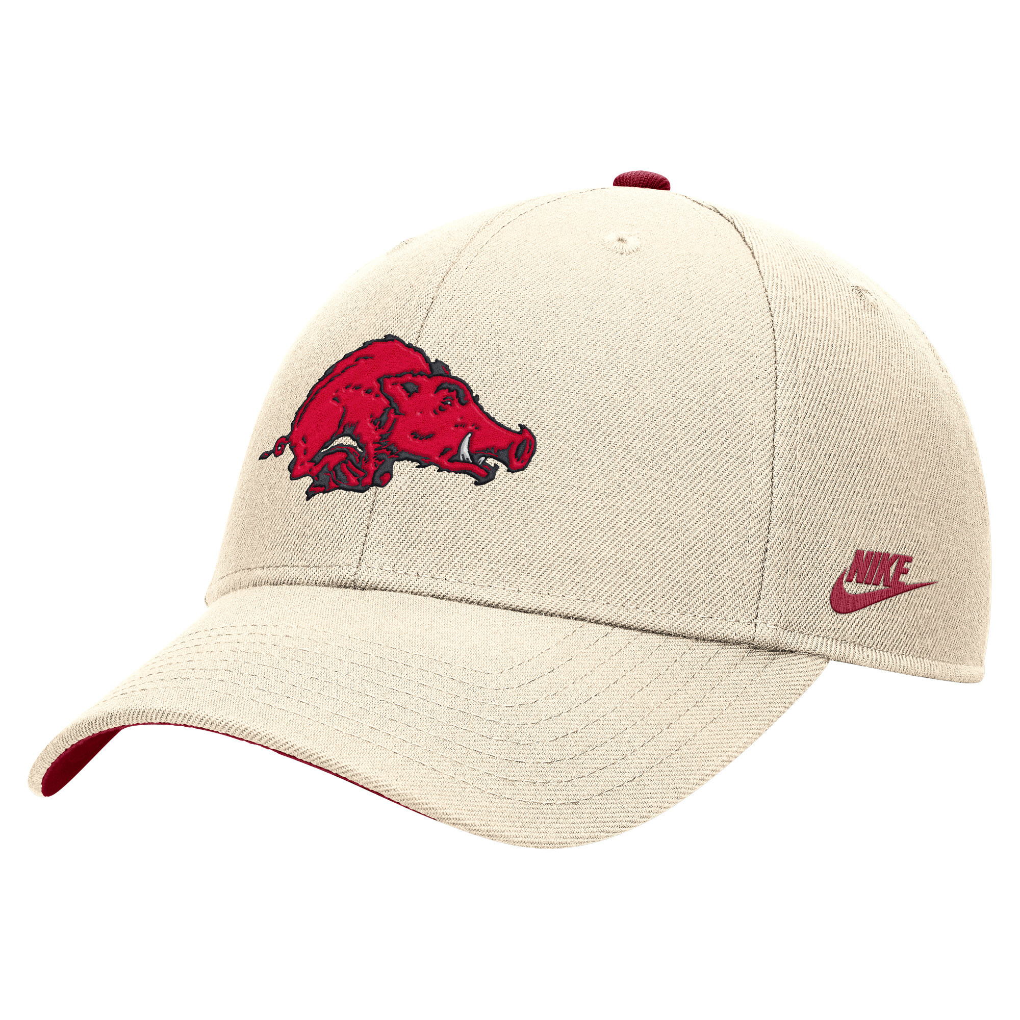Razorback NIKE Rise Structured Vintage Logo Dri-Fit Hat 