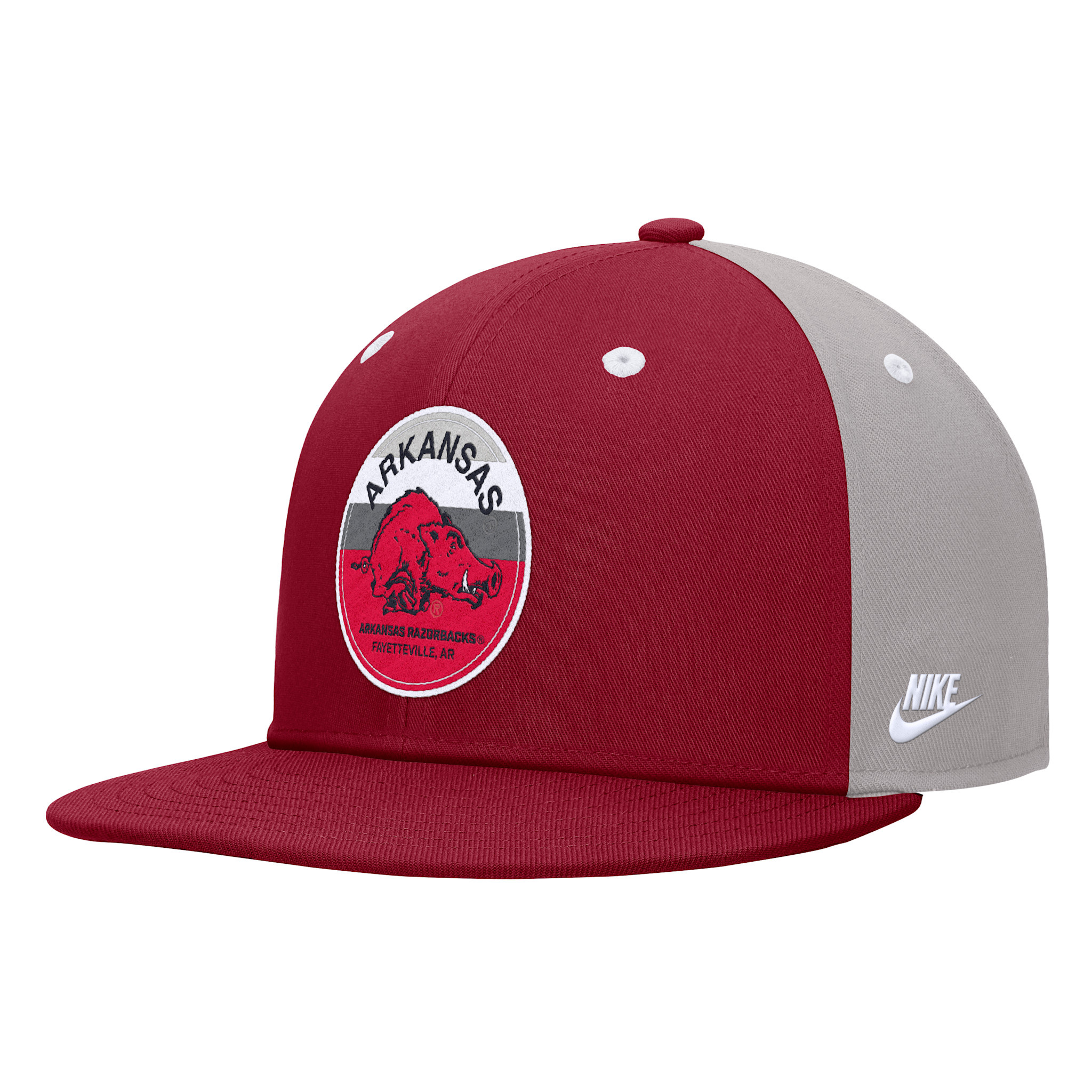 Razorback NIKE Pro Flatbill Colorblock Hat