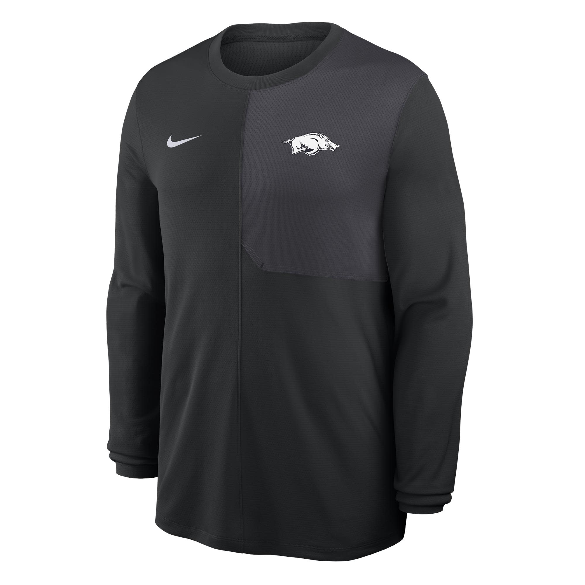 Razorback NIKE Dri-Fit Coaches Pullover Long Sleeve  UV Top