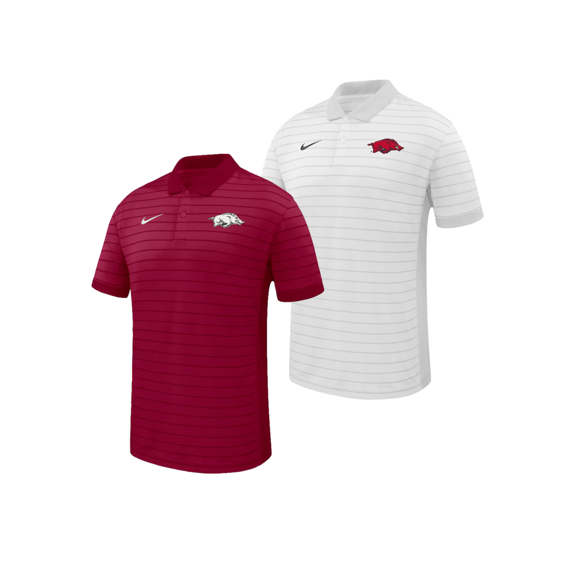 Razorback NIKE Dri-Fit Early Season Sideline Coaches Victory Stripe Performance Polo