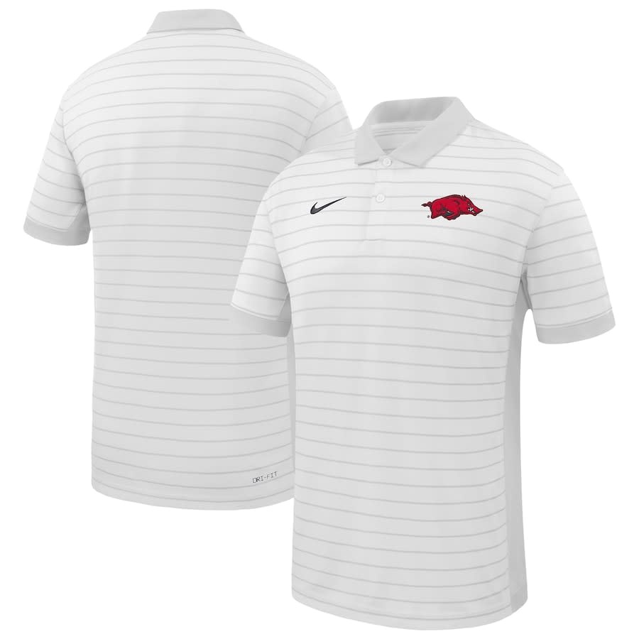 Razorback NIKE Dri-Fit Early Season Sideline Coaches Victory Stripe Performance Polo