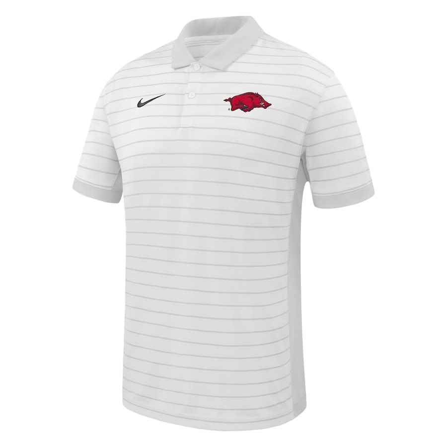 Razorback NIKE Dri-Fit Early Season Sideline Coaches Victory Stripe Performance Polo